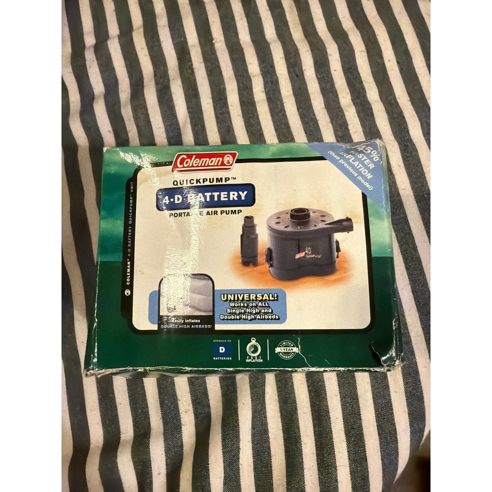 VTG Coleman QuickPump 4-D Battery Portable Air Pump